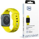 3MK szilikon óraszíj Apple Watch 42/44/45/49mm - sárga