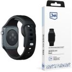 3MK szilikon óraszíj Apple Watch 38/40/41mm - fekete