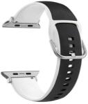Beline Silico Leather szíj Apple Watch 38/40/41mm - fekete-fehér