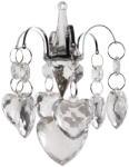 Clayre & Eef Set 2 ornamente brad Craciun sticla transparenta 9x12 cm (6GL4673)