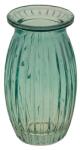 Chaks Mini vază de sticlă ovală - Aqua 6, 5 x 11, 5 cm