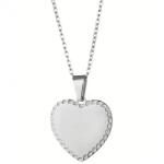 HARAHU Colier RU-34227 Heart - Argintiu KP34227
