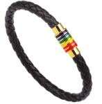 HARAHU Brățară ER-34319 - Neagră / Aurie / Multicolor KP34319