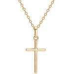 HARAHU Colier US-34221 Cross - Auriu KP34221