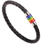 HARAHU Brățară ER-34318 - Neagră / Argintie / Multicolor KP34318