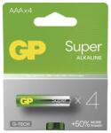 GP Batteries GP B01114 Super AAA (LR03) alkáli mikroceruza elem 4db/csomag (B01114) - pcx