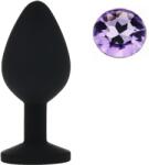 Guilty Toys Dop Anal Silicone Buttplug, Medium, Negru/Mov Deschis, Guilty Toys