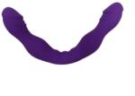 Passion Labs Dildo Dublu Bendable, Silicon Matasos, Mov, 28 cm, Passion Labs Dildo