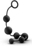 Passion Labs Bile Anale Velvet Anal Beads, Silicon, Negru, 32.8 cm, Passion Labs, Sensations