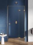 NEW TRENDY Avexa Gold Brushed zuhanyajtók 100 cm dönthető arany csiszolt/átlátszó üveg EXK-1719 (EXK1719)