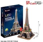 CubicFun Cubic Fun - Пъзел 3D Eiffel Tower 84ч. LED светлини