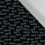 Takoy Szabadidő anyag/ futter Takoy 150cm kis szorzótábla fekete alapon