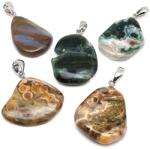 R. M. ékszer Óceán jáspis lapos medál 2-3cm (022136)