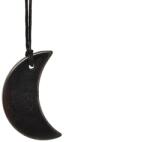 R. M. ékszer Shungit medál hold 2, 5x5cm (024602)