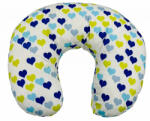 BabyJem Perna pentru alaptat 2 in 1 nursing pillow hearts, babyjem (culoare: roz)