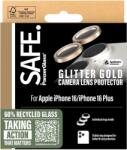 Panzer SAFE Camera Apple iPhone 16/16 Plus arany csillámos HoOps (SAFE95894)