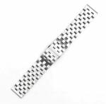  Bratara metalica argintie cu 5 randuri si deployant 20mm- 50563
