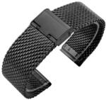  Bratara milaneza neagră făra siguranta 24mm