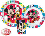 Disney Mickey étkészlet, micro műanyag szett 260 ml-es pohárral Nr2