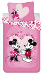 Disney Minnie Mickey Love ágyneműhuzat 140×200 cm, 70×90 cm microfibre /microfiber