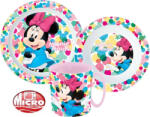 Disney Minnie étkészlet, micro műanyag szett 350 ml-es bögrével Nr1