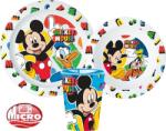 Disney Mickey étkészlet, micro műanyag szett 260 ml-es pohárral Nr1