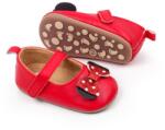 SuperBaby Pantofiori rosii cu fundita - Mouse