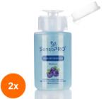 SensoPRO Set 2 x Soak Off Remover SensoPRO Milano Blueberry, Indepartare Gel, Oja Semipermanenta, Tipsuri, 160 ml