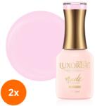LUXORISE Set 2 x Oja Semipermanenta Nude Collection Luxorise, Dolce Vita 15 ml