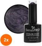 SensoPRO Set 2 x Oja Semipermanenta SensoPRO Milano, 10 ml, 027 Sparkle Grey