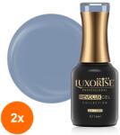 LUXORISE Set 2 x Oja Semipermanenta Revolux Luxorise, Twilight Grey 15 ml