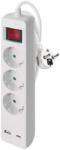 EMOS 3 Plug + 2 USB 2 m Switch (P1322CU)