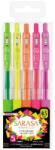 Zebra Sarasa Clip Neon zseléstoll 0,33mm, nyomógombos, 5 neon szín (69440)