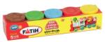FATIH Plastilina usoara Fatih 50075, 5 bucati x 50 g, Culori de baza (50075)