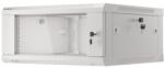 Lanberg 19" fali rack szekrény 9U/600X600 lapraszerelt, szürke V2 WF01-6609-10S (WF01-6609-10S)