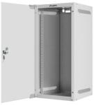Lanberg 10" fali rack szekrény 12U/280X310, üvegajtó, lapraszerelt, szürke WF10-2312-10S (WF10-2312-10S)