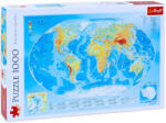 Trefl Puzzle Trefl din 1000 de piese - Harta fizica a lumii (10463) Puzzle