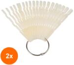 SensoPRO Set 2 x Paletar Unghii Evantai 150 Pozitii SensoPRO Milano Exersare si Expunere, Natur (TOT-2xTBY-S2389)