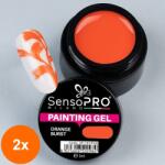 SensoPRO Set 2 x Gel Uv Pictura Unghii Orange Burst 5 ml, SensoPRO Milano (TOT-2xTBY-S0182)