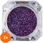 Luxorise Set 2 x Sclipici Glitter Unghii Pulbere Luxorise, Delicious Future (TOT-2xTBY-L1531)