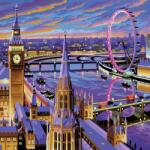 MAMMUT Pictura pe Numere Londra, 12 Culori, 30 x 40 cm (8240422)