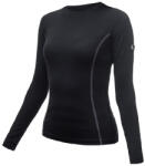 Sensor Merino Wool Active h. ujjú női funkcionális felső XL / fekete