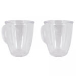 Bo-Camp Thermo mug 340 ml - 2db thermo bögre átettsző