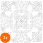 Phoenix Set 2 x Carton panzat pre-desenat Mandala Art Therapy Phoenix (CUL-2xSPM03)