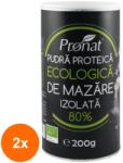 Pronat Set 2 x Pudra Proteica BIO de Mazare, Izolata, 200 g, Pronat (ORP-2xPRN200212)