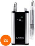 Luxorise Srl Set 2 x Freza Unghii Portabila Brushless Titanium Master, Luxorise, 35.000 Rpm, Silver (TOT-2xTBY-L0301)
