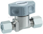 Gok gyorszáró szelep ø 8 mm, RVS 8 x RVS 8 (C60607)