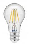 GTV LD-A60FL8-30 LED FÉNYFORRÁS, FILAMENTES, A60, MELEG FEHÉR, E27, 8W, AC220-240V/ 50-60Hz, RA>80, FÉNYSZÖG (LD-A60FL8-30)