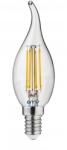 GTV LD-C35FL4-40L LED lámpa, FILAMENT, C35L, 4000K, E14, 4W, 440Im, AC220-240V/ 50-60Hz, RA>80, 360° (LD-C35FL4-40L)