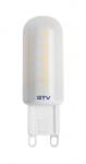 GTV LD-G96440-45 LED IZZÓ SMD 2835, MŰANYAG, SEMMIFEHÉR, G9, 4W, AC 230V, 360° FÉNYSZÖG, 320 lm, 43 mA (LD-G96440-45)